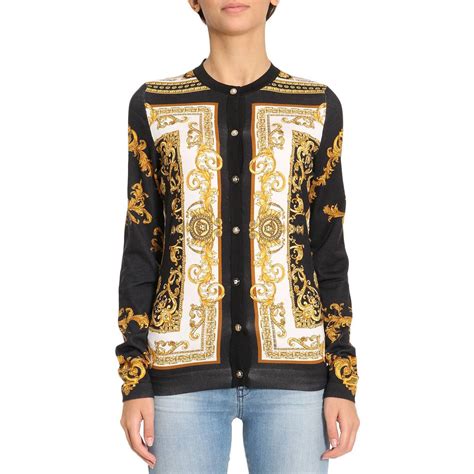 versace zebra cardigan|Versace Cardigans for Women .